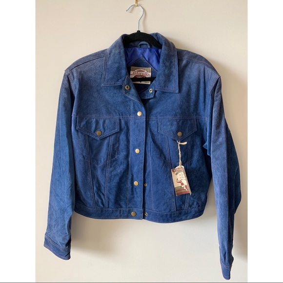 Suede leather unisex jacket - Picture 2 of 7